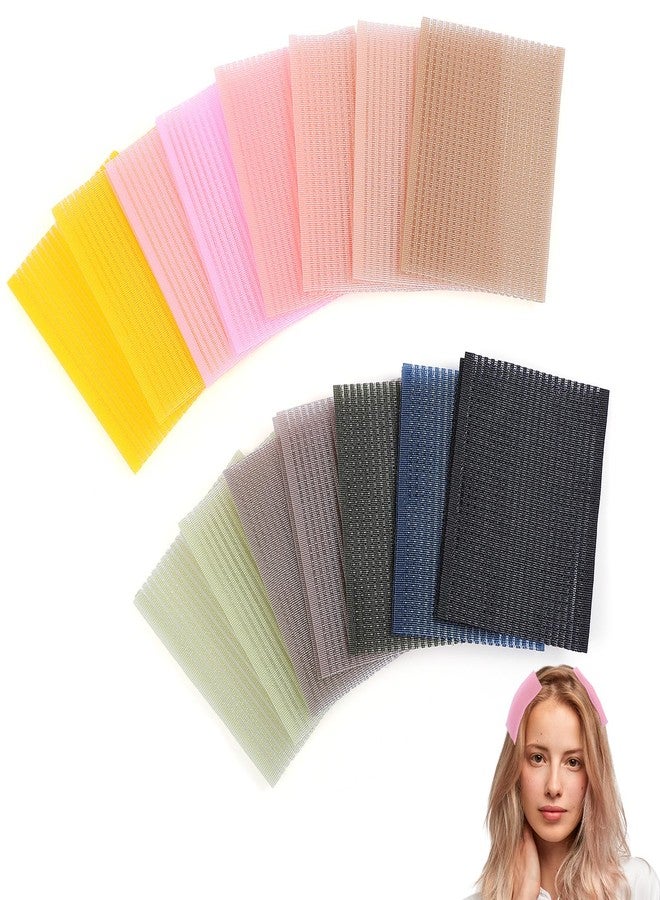 Ajcotahm 30 PCS Hair Pad Packing, Colorful Magic Bangs Hair Sticker Pad Women Square Hair Fringe Fixed Styling Clip for Salon and Barber - Image 1